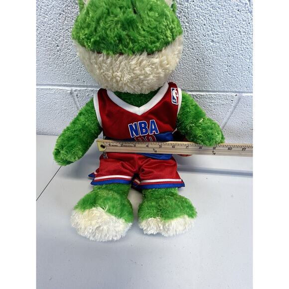 Vintage Build A Bear NBA 1 Green Frog‎ With Ball 19" Basketball Plush Toy Outfit - Picture 11 of 14